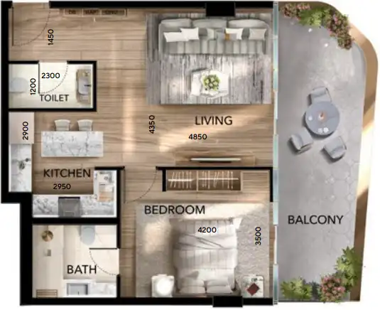 Floor Plans for Radiant Atrium in Abu Dhabi
