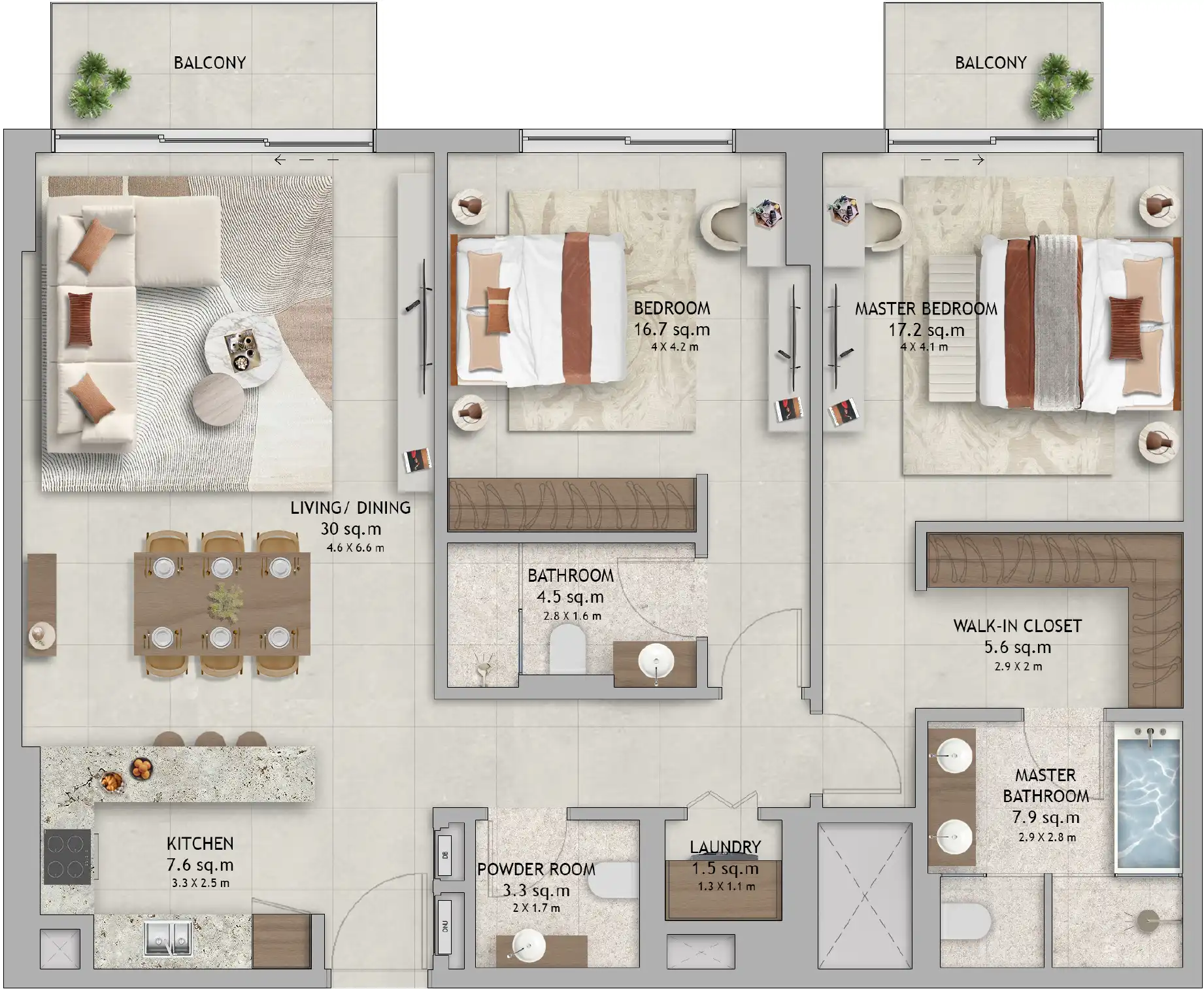 Floor Plans for Aldar The Wilds Residences in Dubai