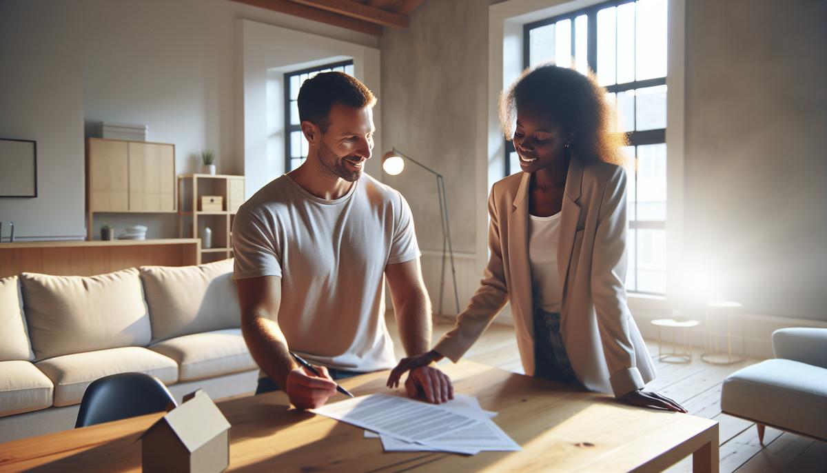 Управление арендой: когда выгодна управляющая компания агент обсуждает управление недвижимостью