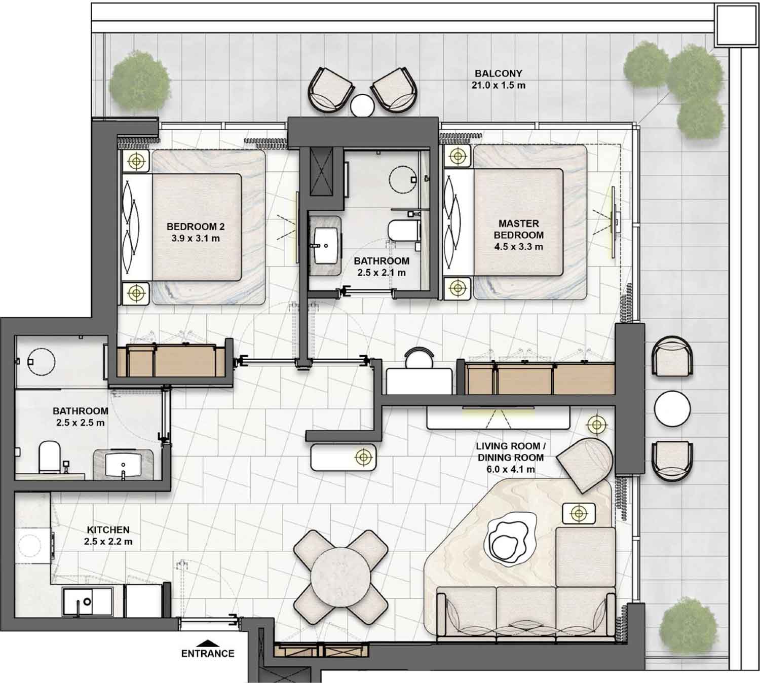 Floor Plans of Saria by BEYOND