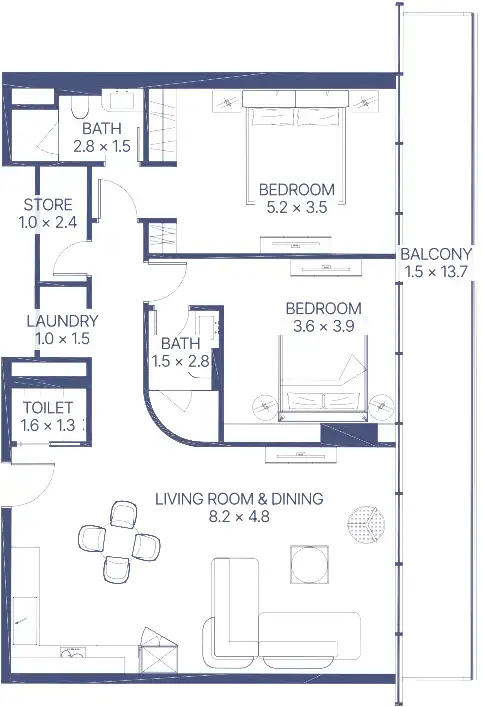 Планировка Gianfranco Ferre Residences