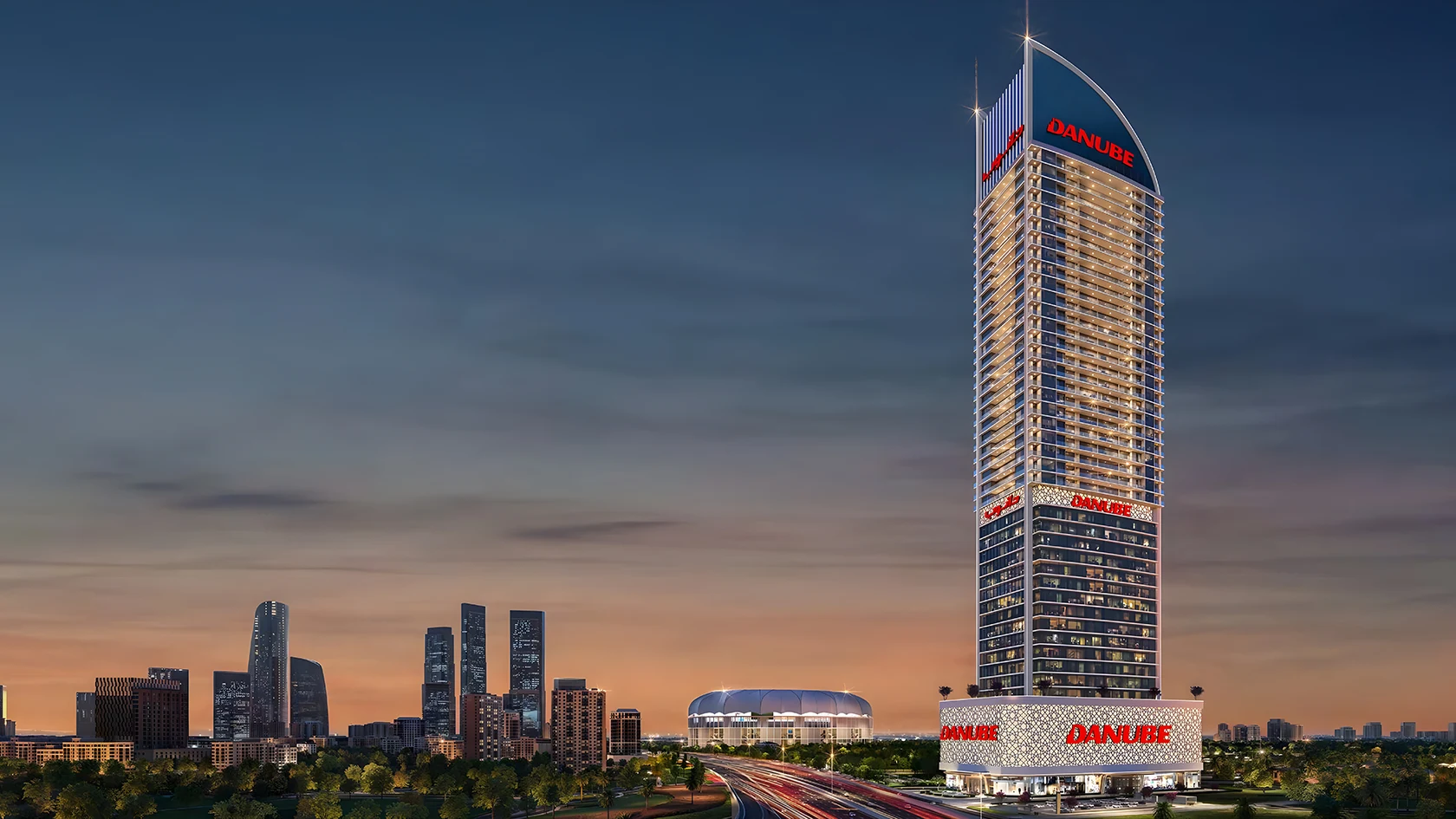 Апартаменты Danube Aspirz в районе Dubai Sports City
