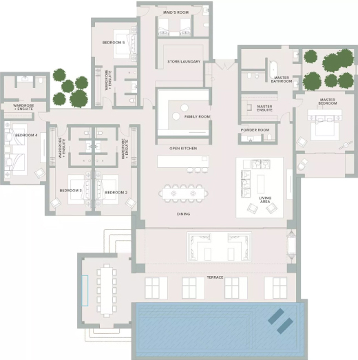 Floor Plans of The Ritz-Carlton Residences Al Wadi Desert Villas