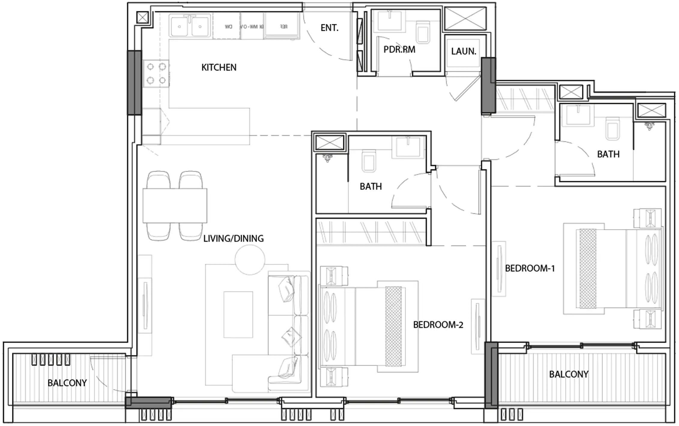 Планировка Myra Residences