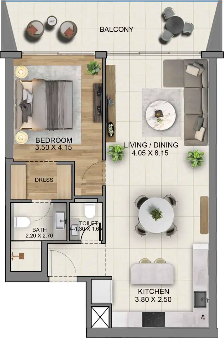 Floor Plans for Marriott Residences JLT in Dubai