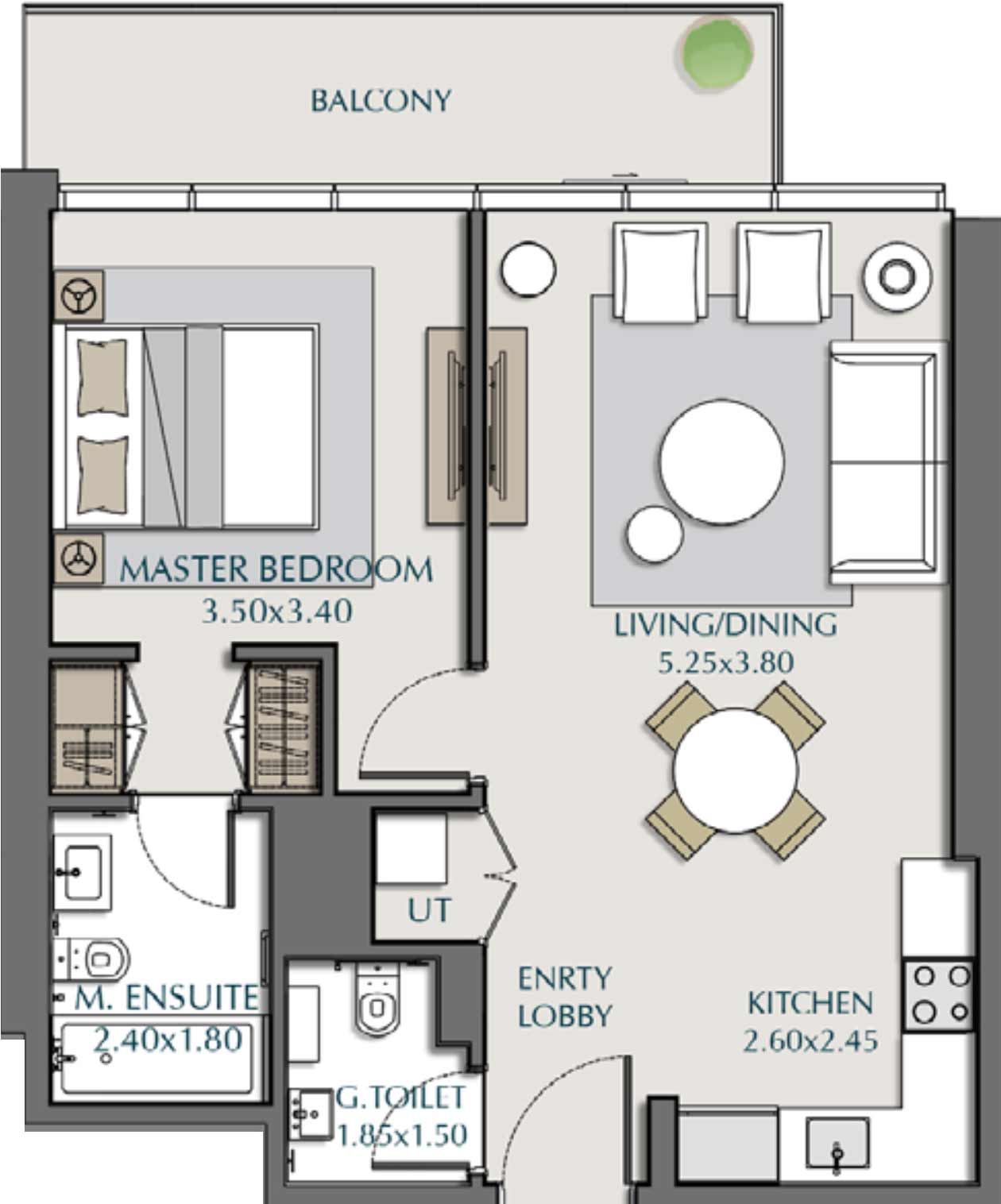 Floor Plans of Wasl1 Park Views Residences