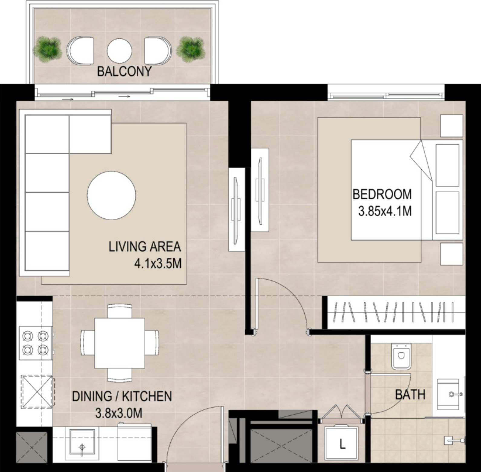 Floor Plans of NSHAMA Grove Town Square Dubai