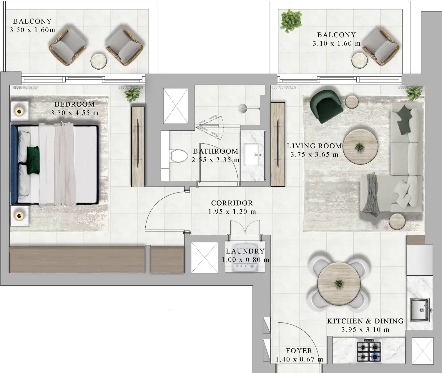 Floor Plans for Emaar Golf Hillside in Dubai