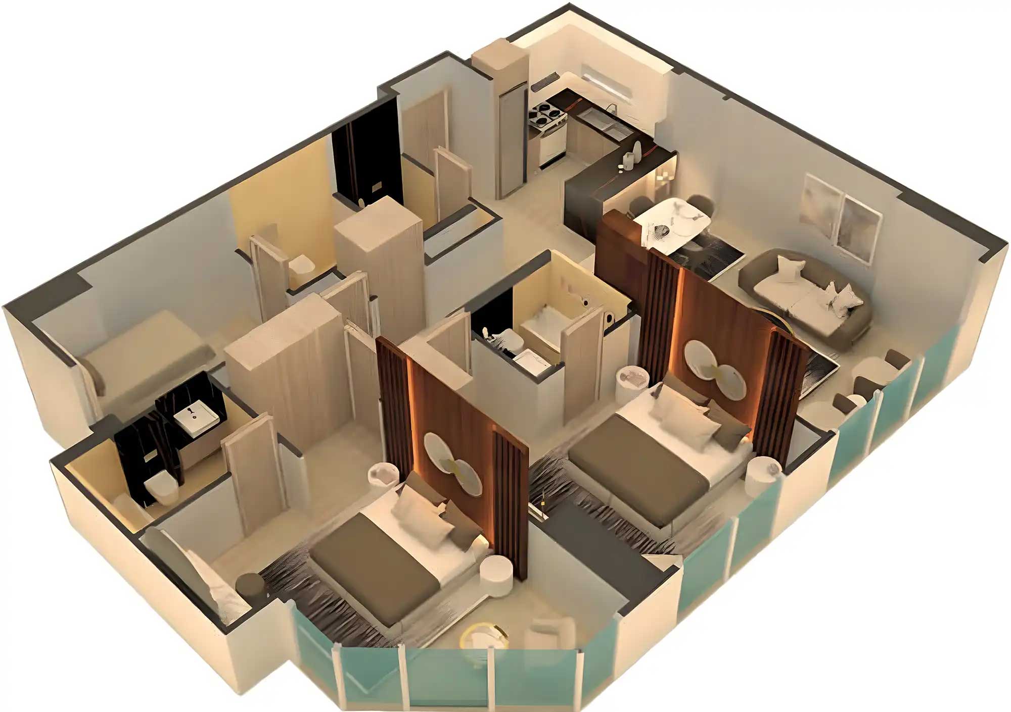 Floor Plans of Me Do Re Tower 2