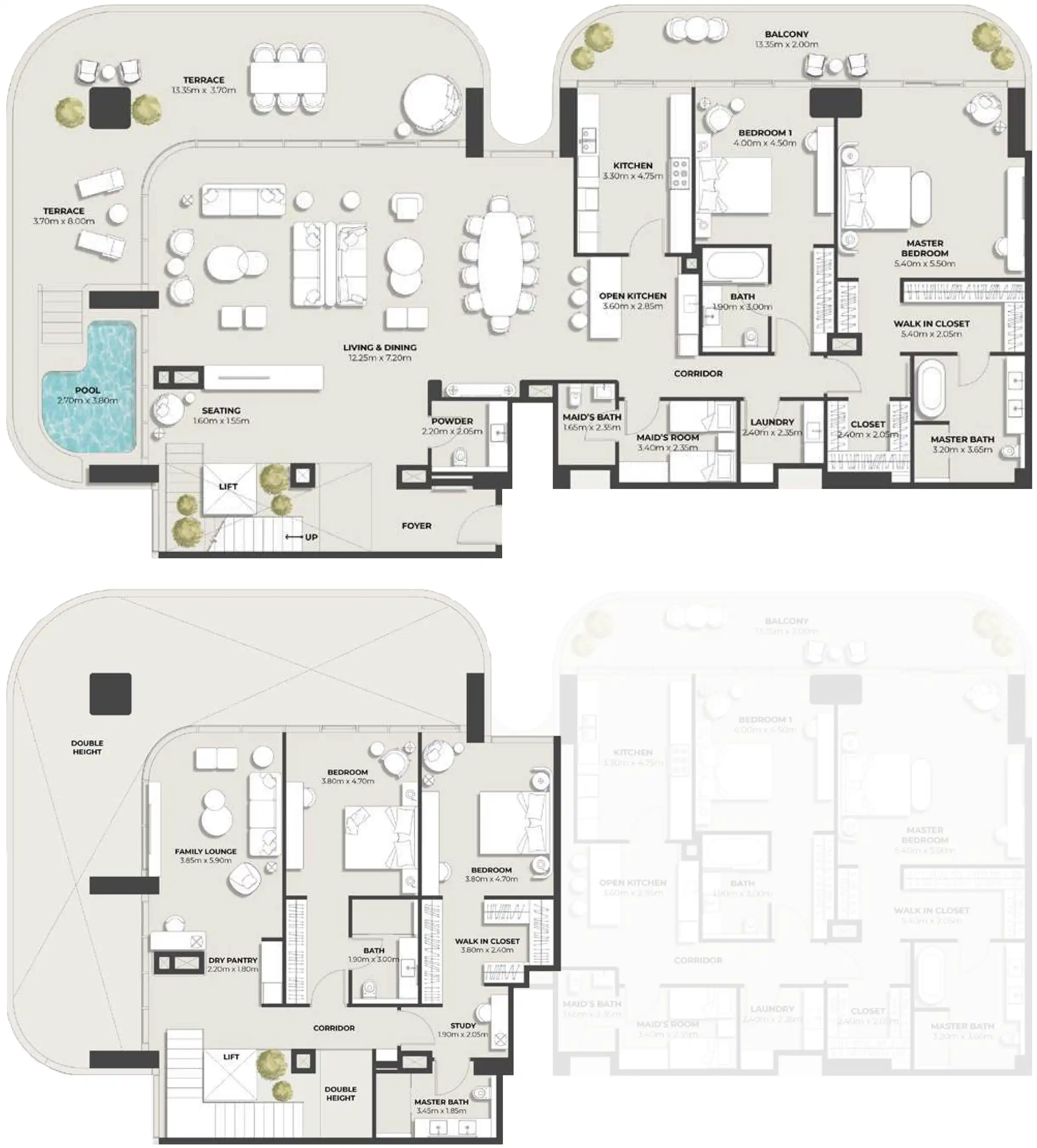 Floor Plans for Nine Collective by Wasl in Dubai