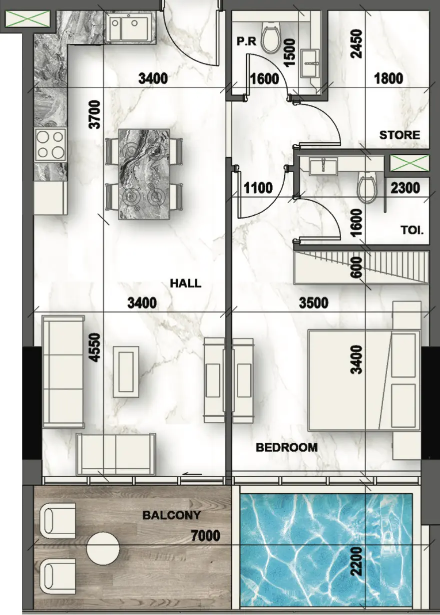 Floor Plans for Peace Lagoons in Dubai