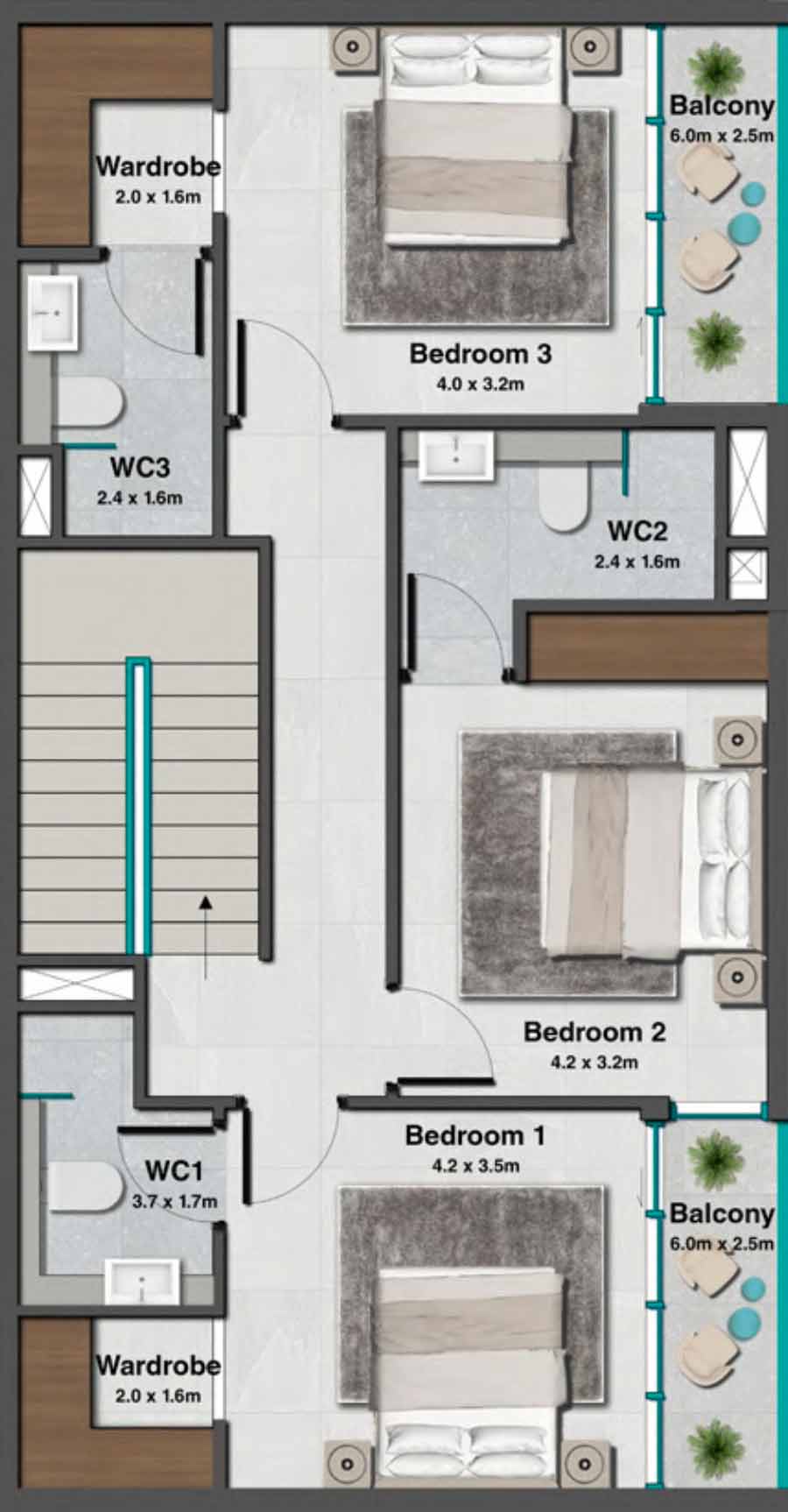 Floor Plans of Sky Hills Residences 2