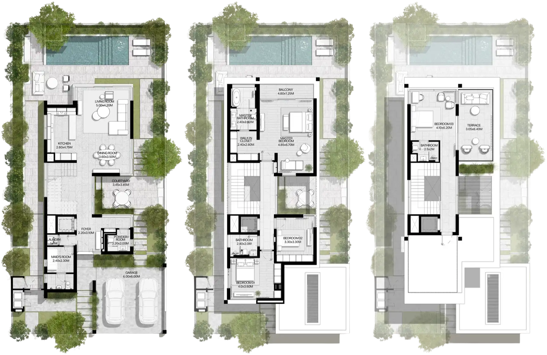 Floor Plans for Meraas The Acres in Dubai