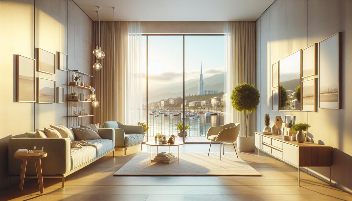 Апартаменты-студии в Батуми: плюсы и минусы Апартаменты‑студия в Батуми с современной мебелью и видом на город