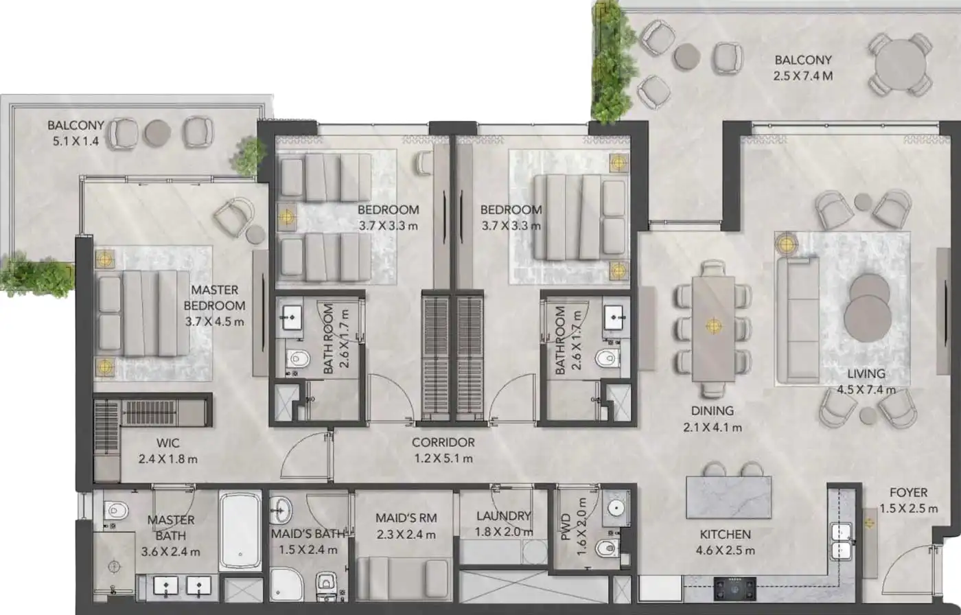 Floor Plans for Ghaf Woods in Dubai