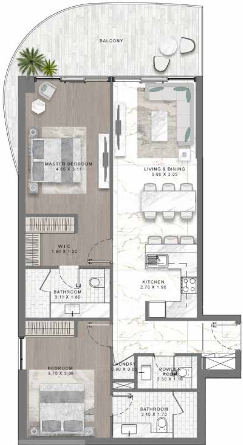 Floor Plans of DAMAC Lagoon Views