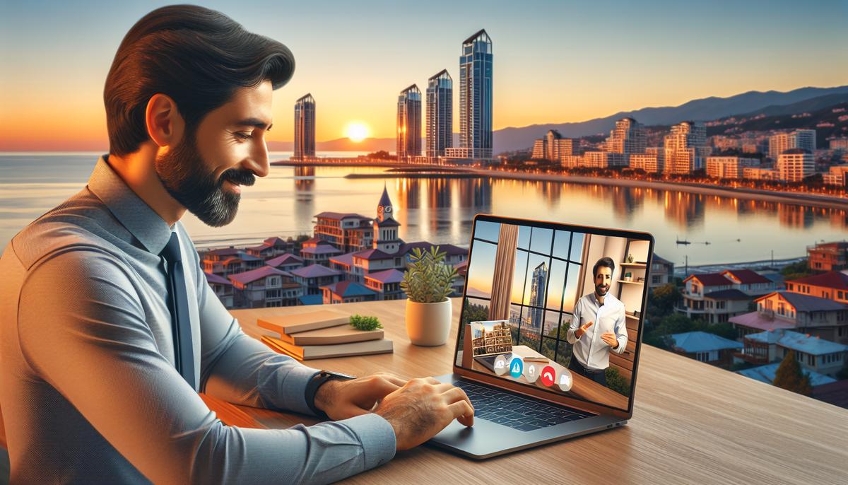 Как купить жильё в Батуми дистанционно Удалённый осмотр квартиры в Батуми по видеосвязи