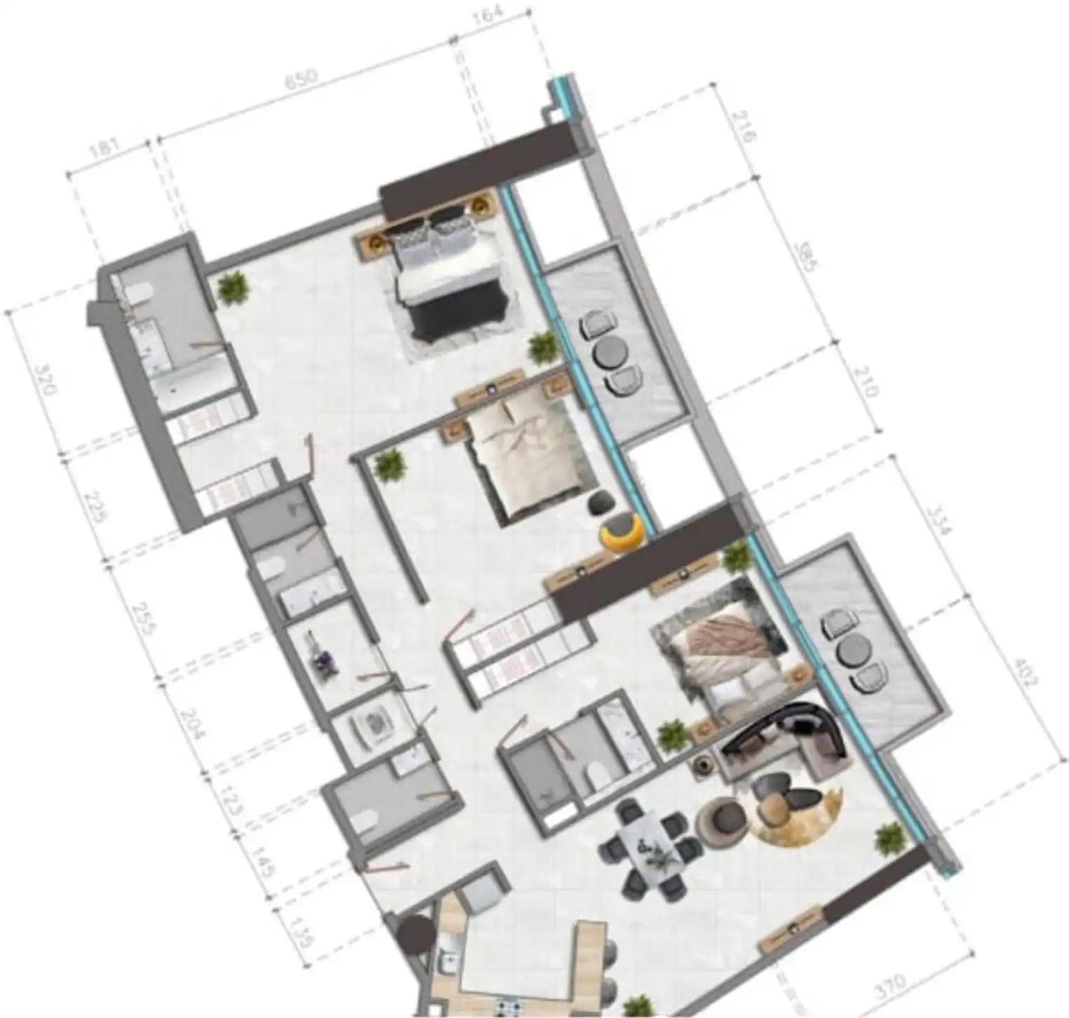 Floor Plans of Nobles Tower by Tiger Properties