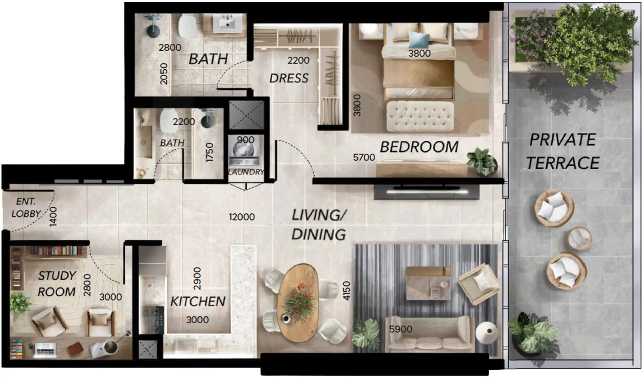 Floor Plans for Radiant Waves in Abu Dhabi
