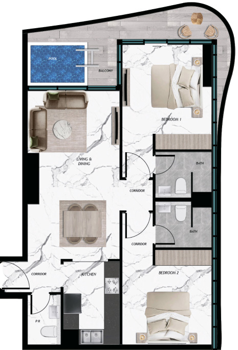 Floor Plans of Samana Barari Views