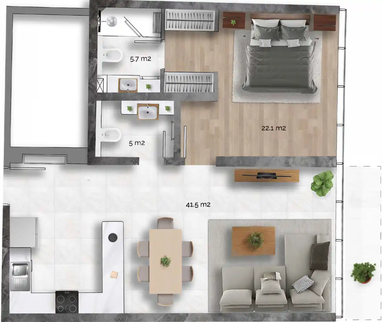 Floor Plans of Radiant Marina Towers