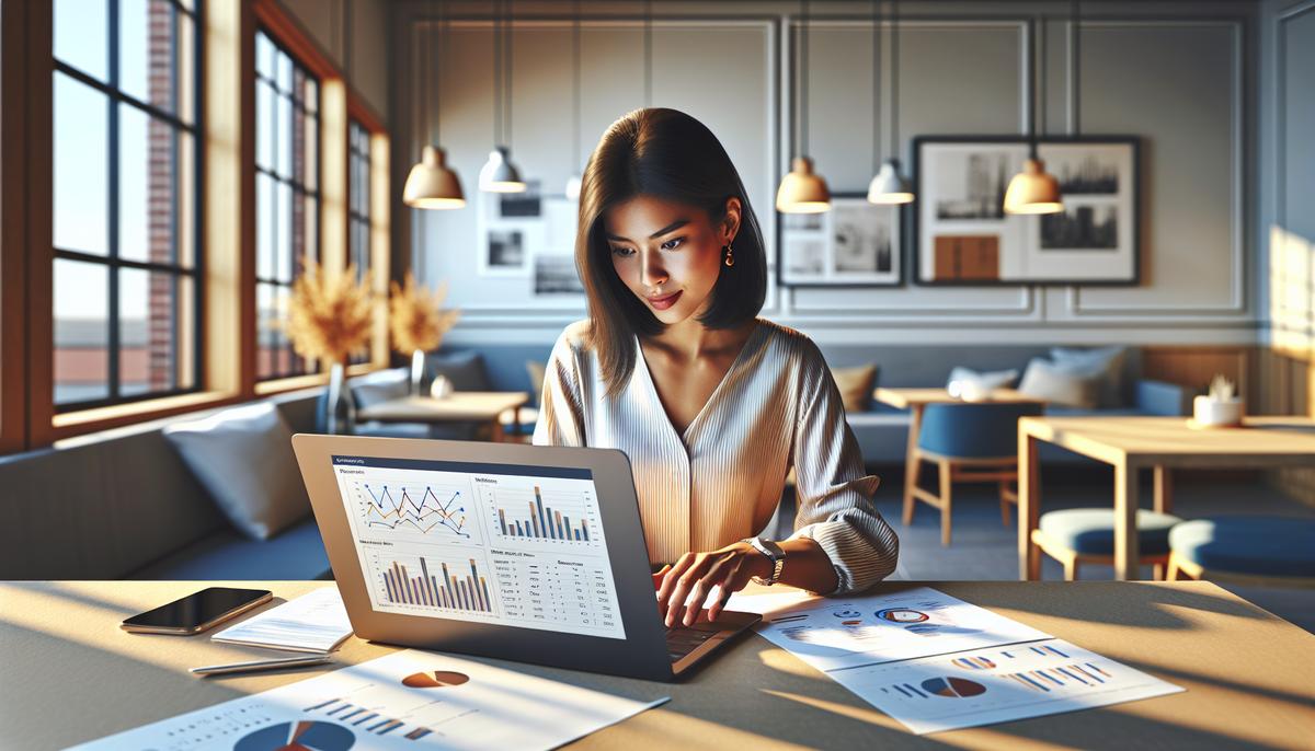 Как оценить рынок без «инсайда»: открытые источники и методика Аналитик изучает данные рынка недвижимости на экране