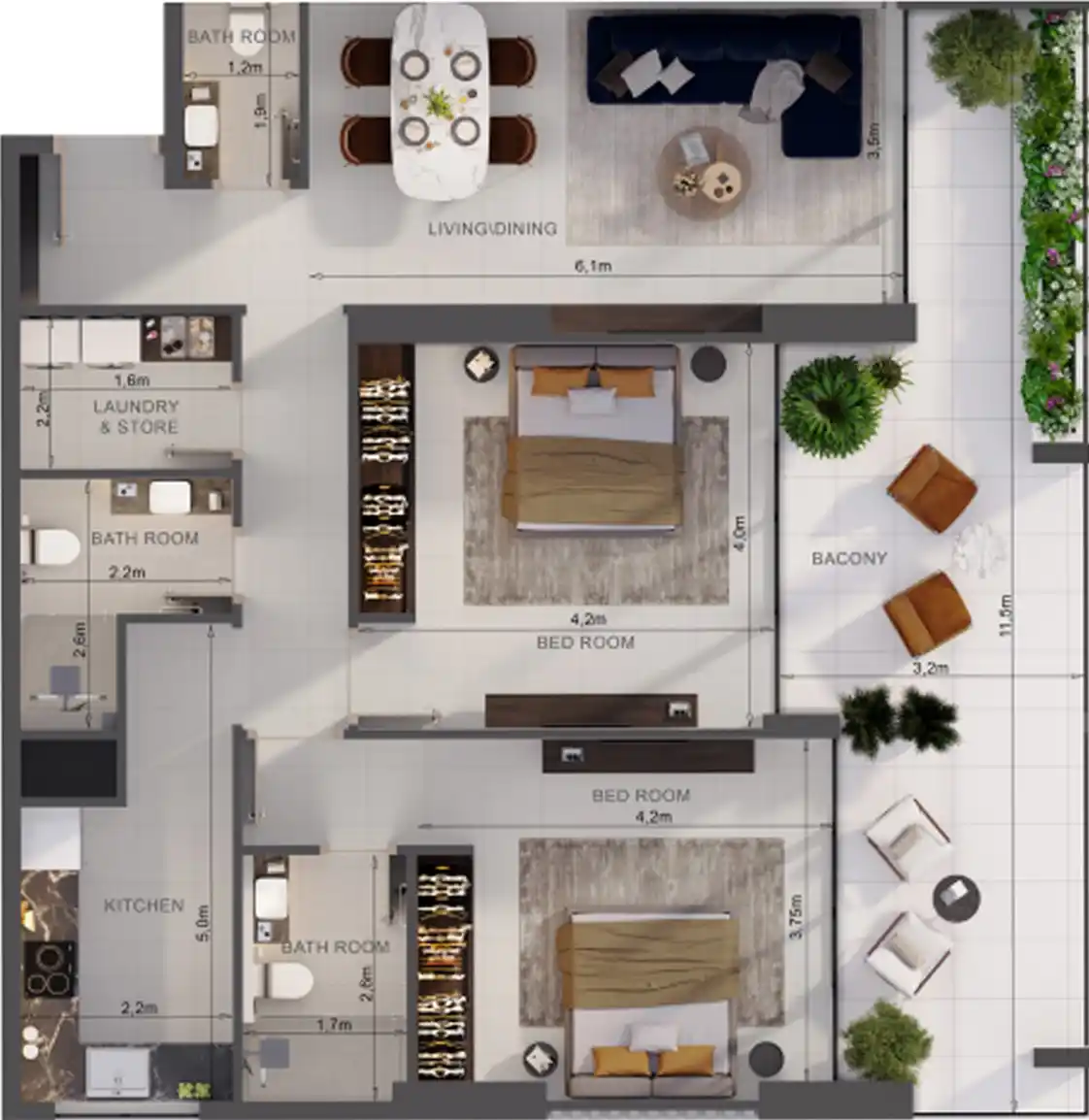 Floor Plans for Oasis Lofts in Dubai