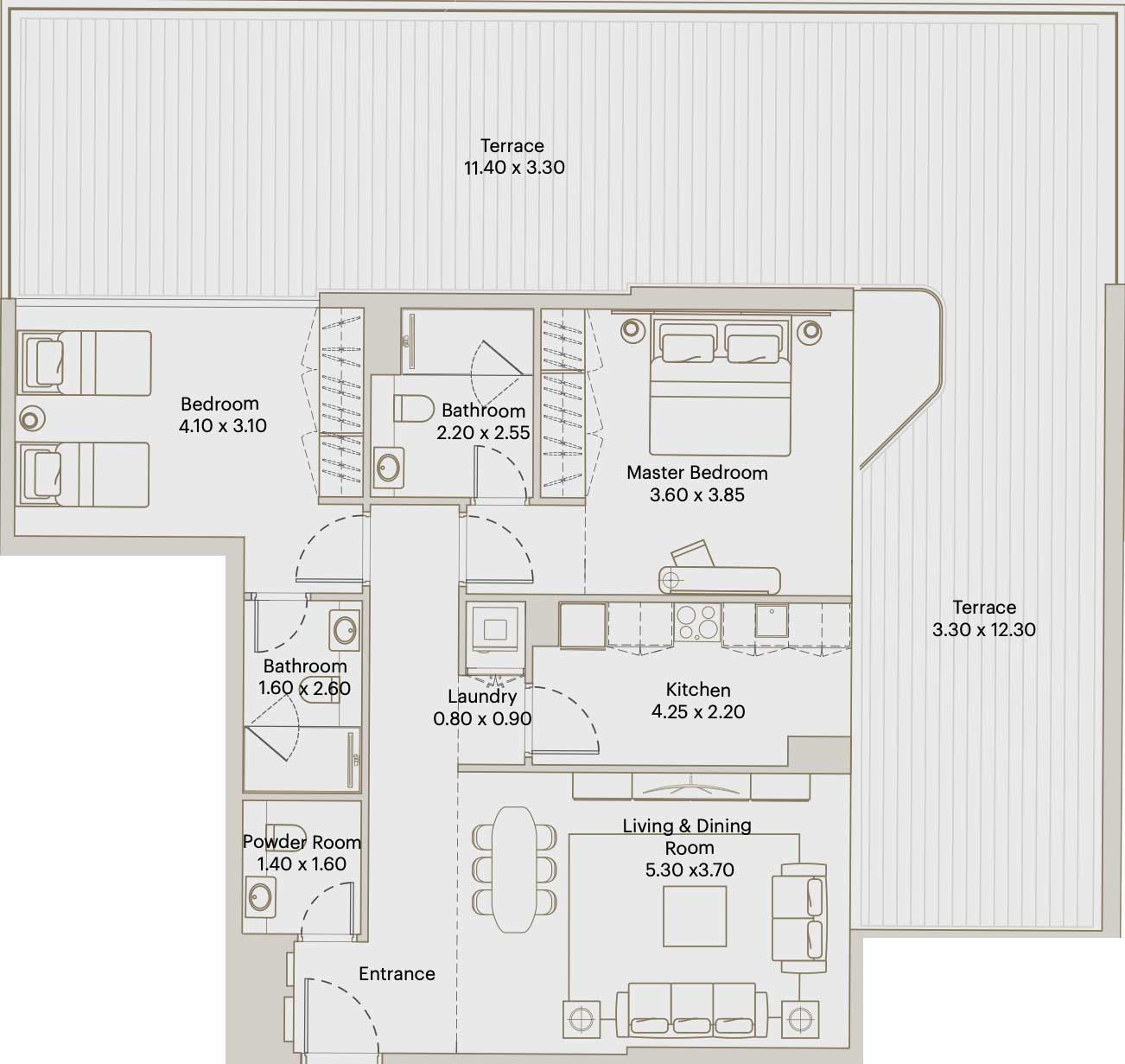 Floor Plans of Eleve by Deyaar