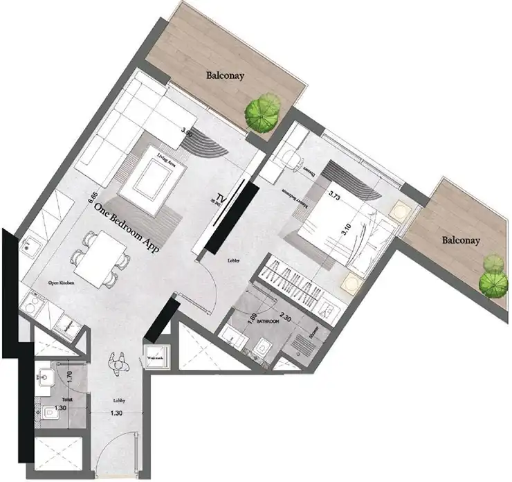 Планировка Saray Prime Residence