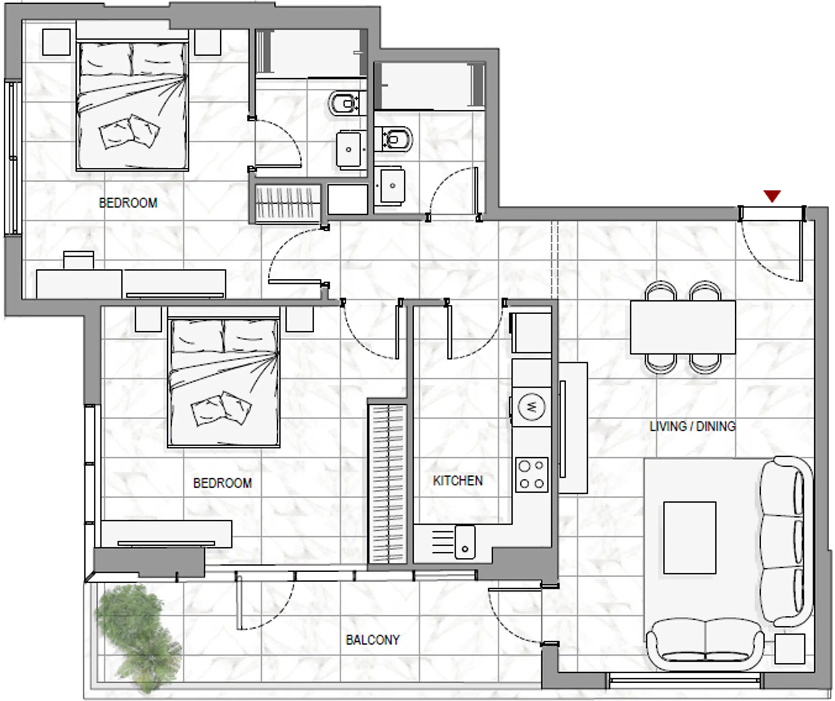 Floor Plans for Waha Living by Al Yakka in Dubai