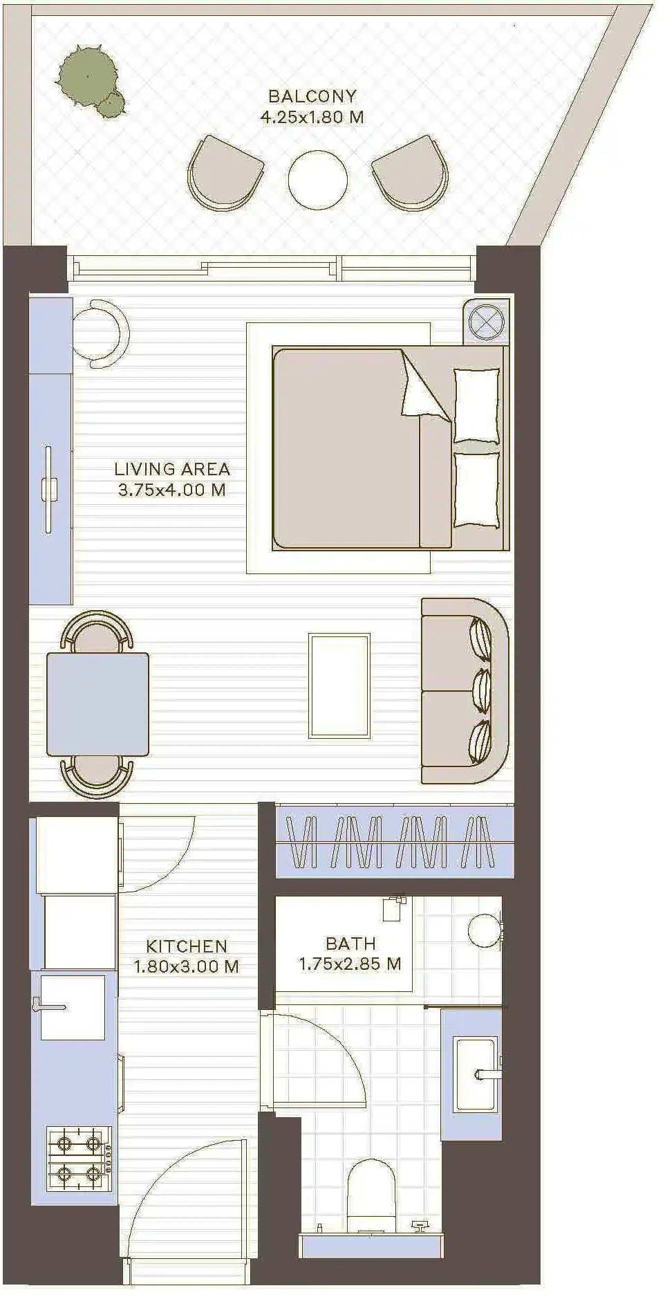 Floor Plans of Deyaar Ivy at Park Five
