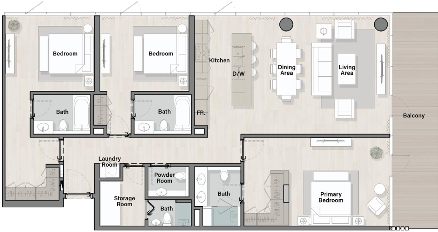 Floor Plans of RAK Properties Cape Hayat