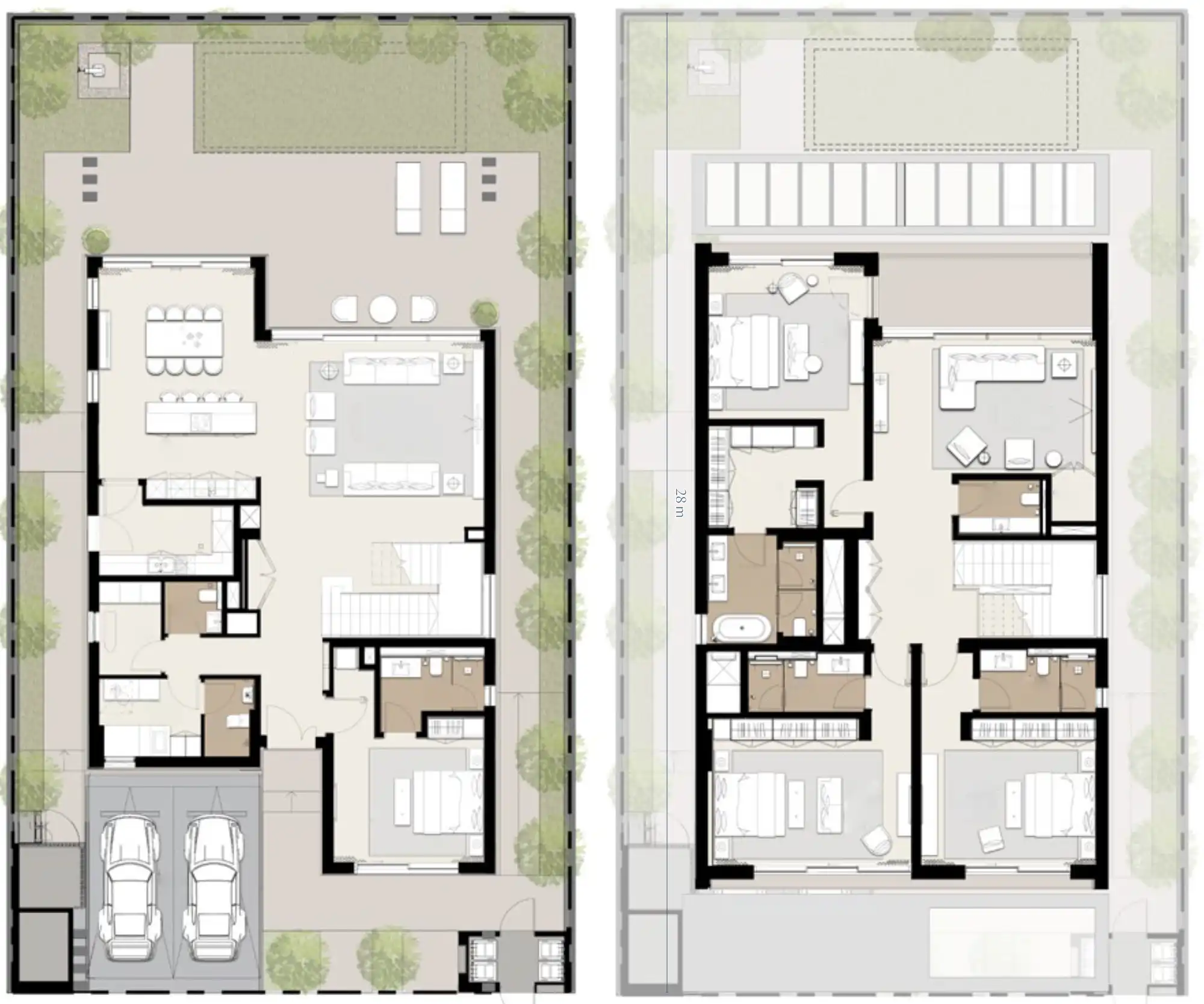 Floor Plans for Bashayer by Modon in Abu Dhabi