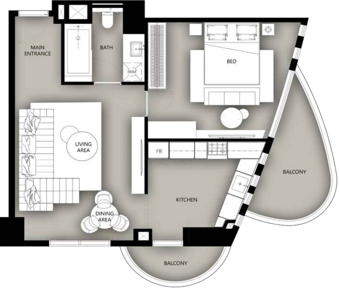 Floor Plans of Condor Marina Star Residences