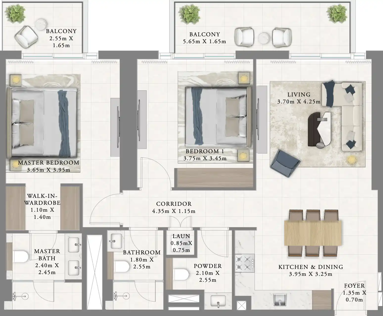 Floor Plans of Emaar Marina Cove