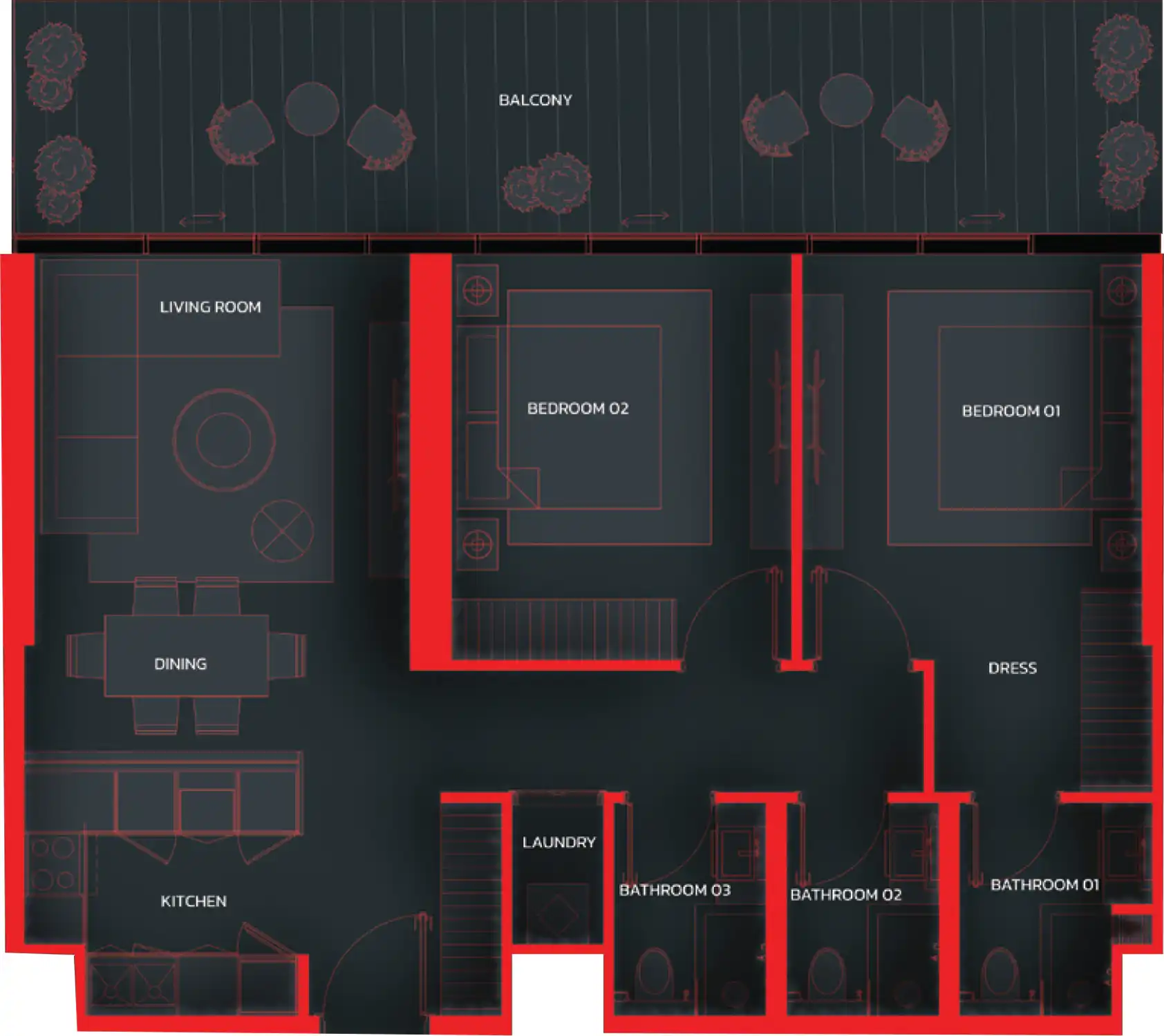 Floor Plans for Tonino Lamborghini Residences Al Marjan in Ras Al Khaimah