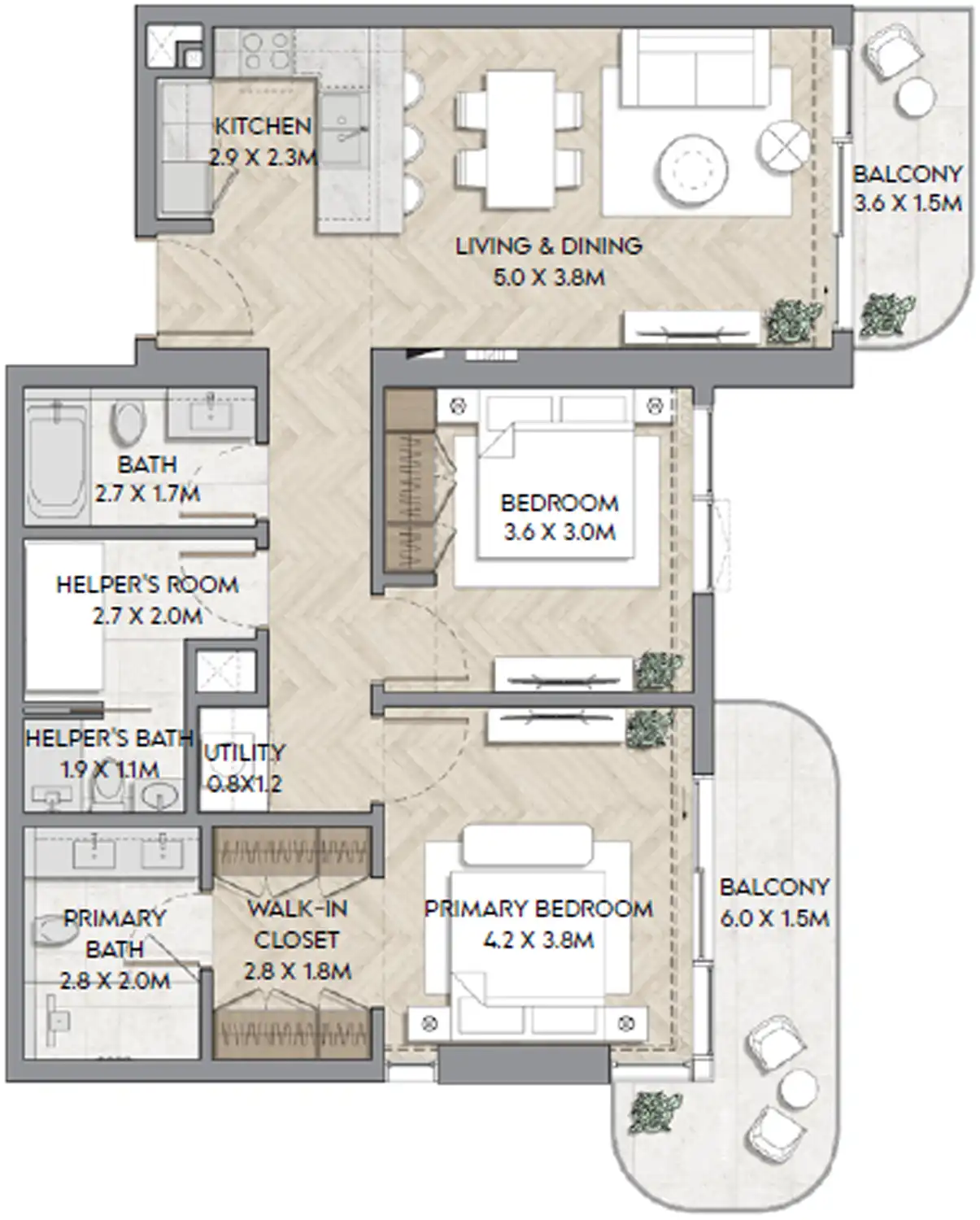 Планировки Nura by RAK Properties