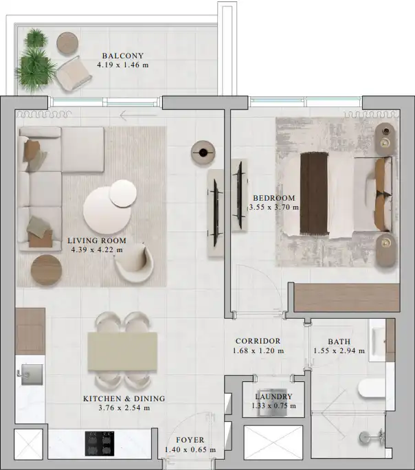 Планировка Emaar Rosehill