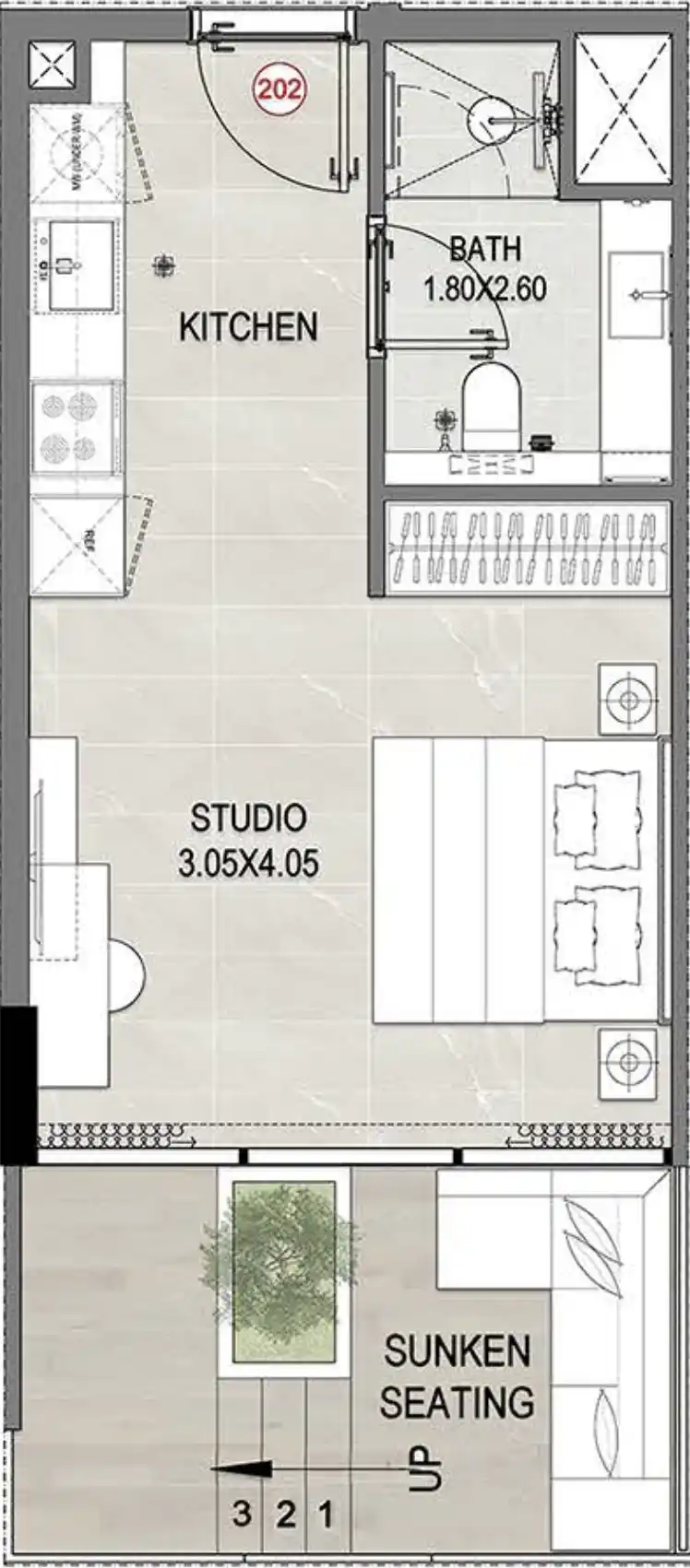 Floor Plans of Reef 1000