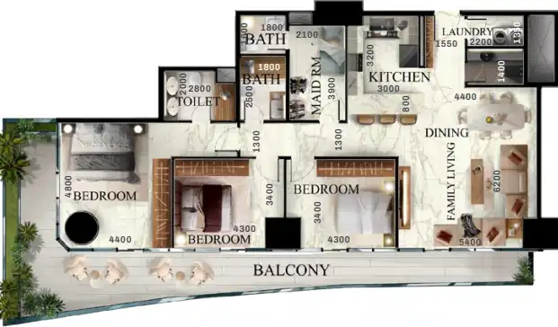 Floor Plans of Radiant Elite Tower