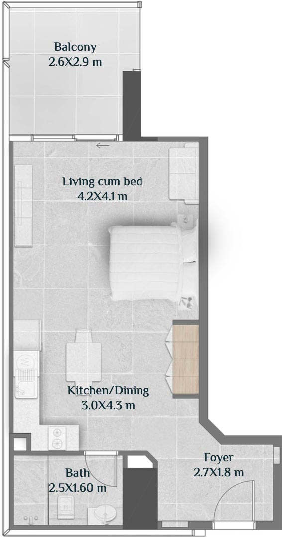 Floor Plans of Sky Hills Residences