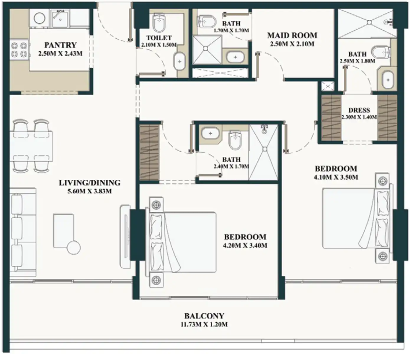 Floor Plans of Belle Vie by Zimaya
