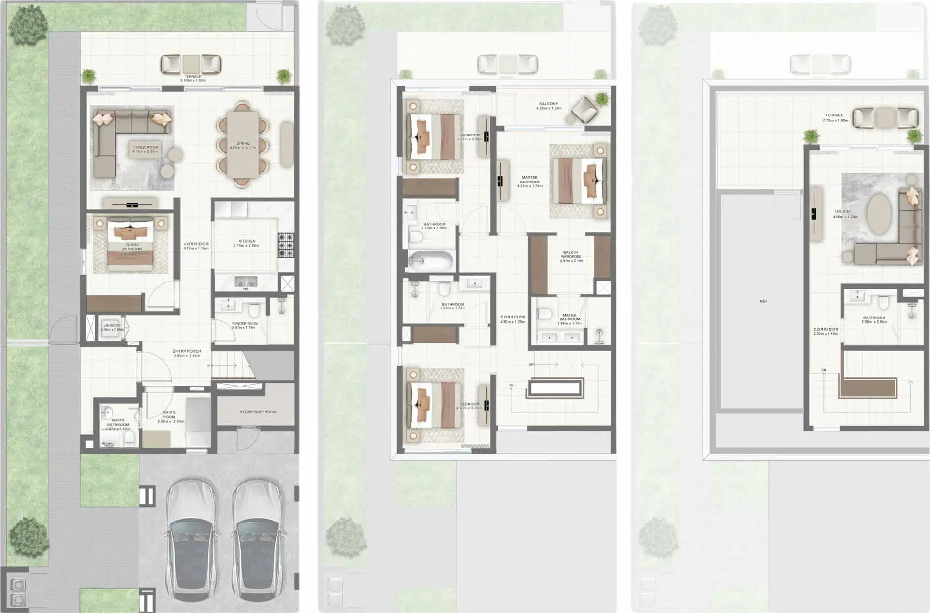 Floor Plans for Emaar South Greenway 2 in Dubai