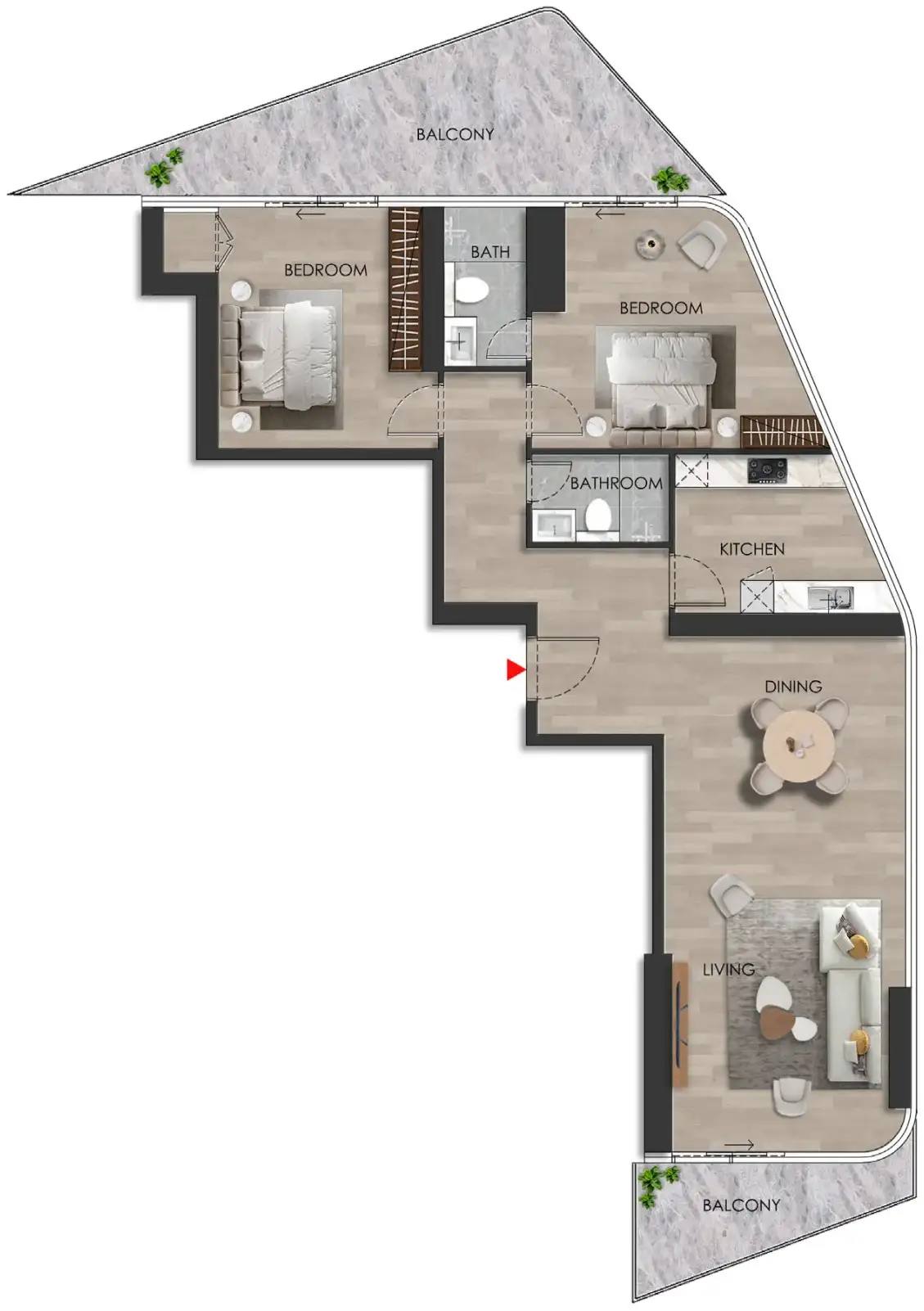 Floor Plans of The Beach Vista