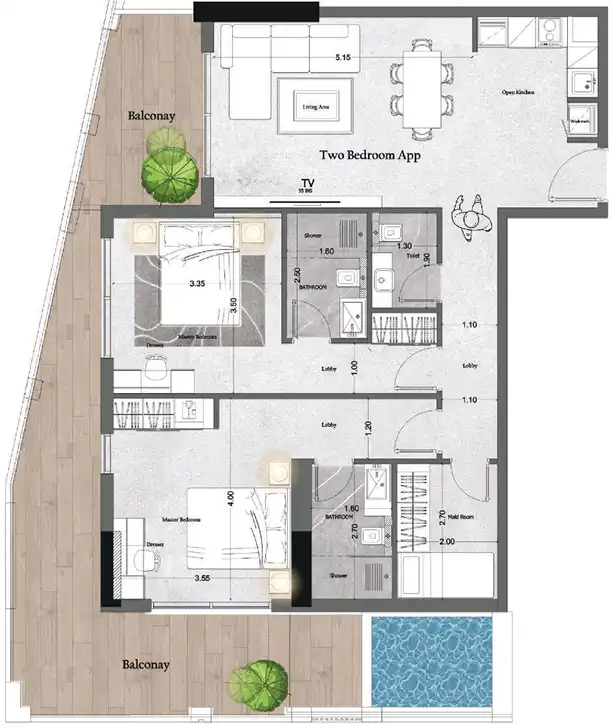 Планировка Saray Prime Residence