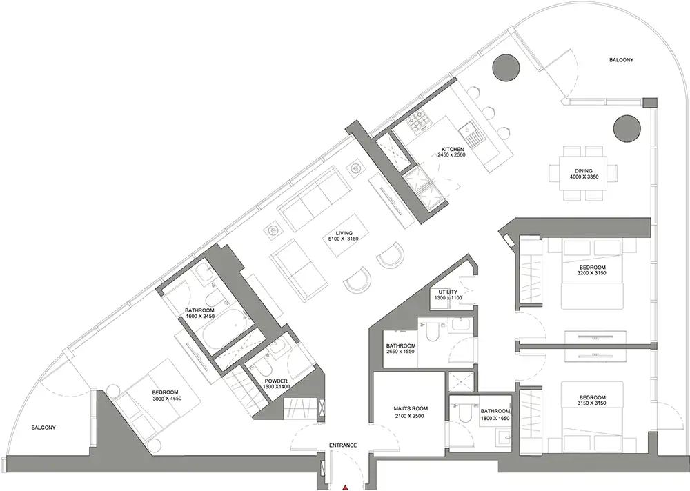 Floor Plans for Sobha Solis in Dubai