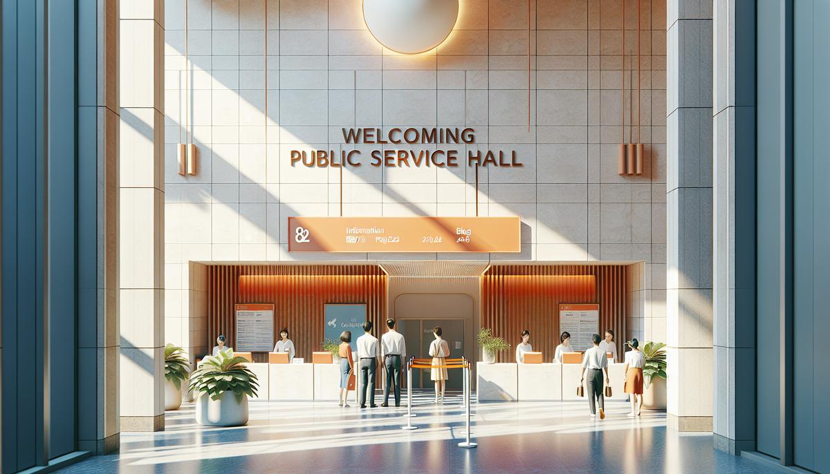 Дом юстиции (Public Service Hall): как работает и что можно сделать Сотрудник у входа в Дом юстиции