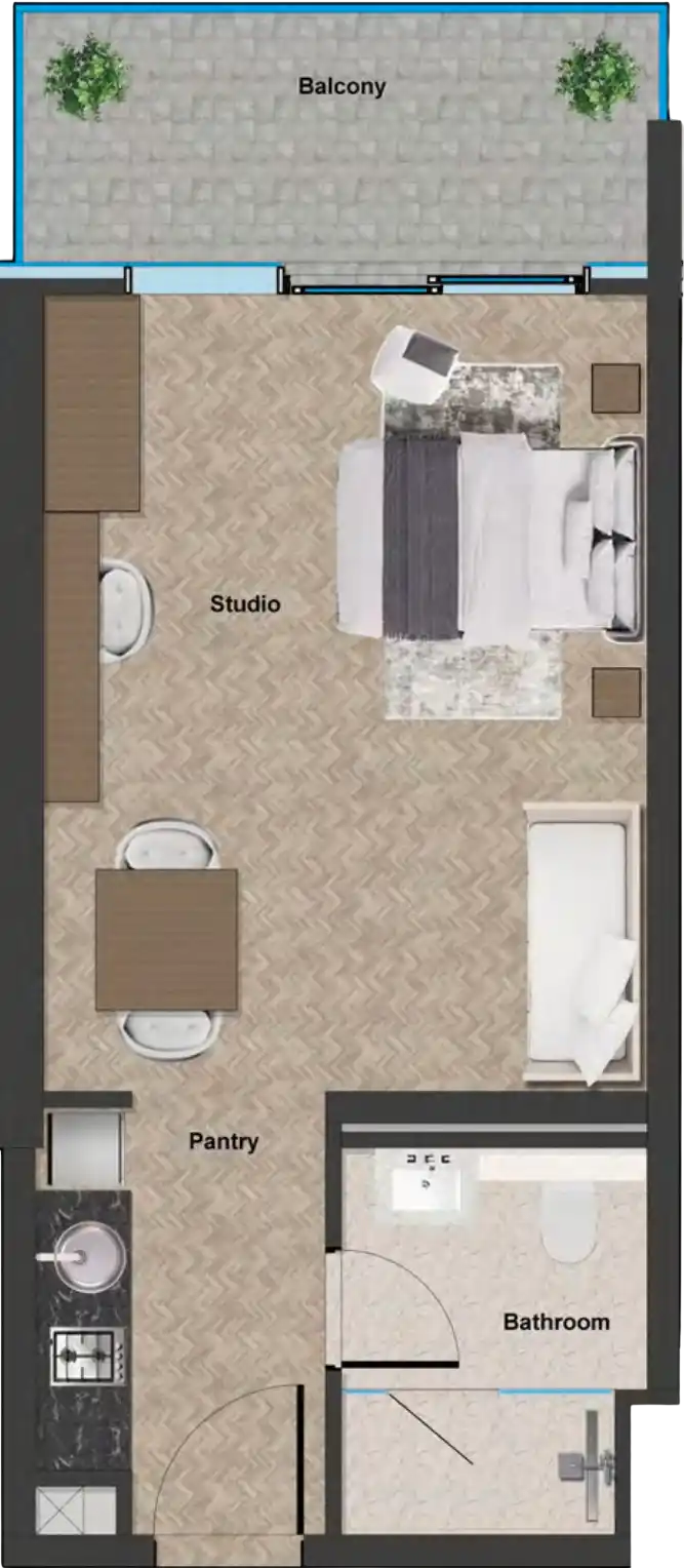 Floor Plans for All Seasons Residence in Dubai