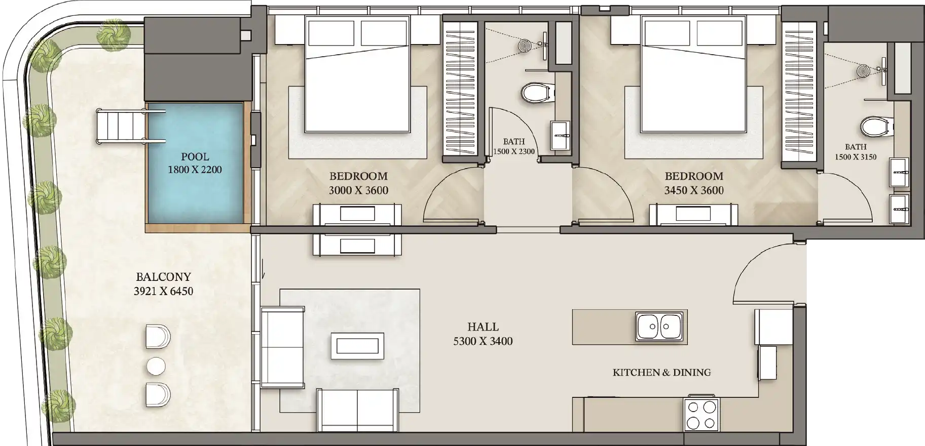 Планировка Empire Gardens