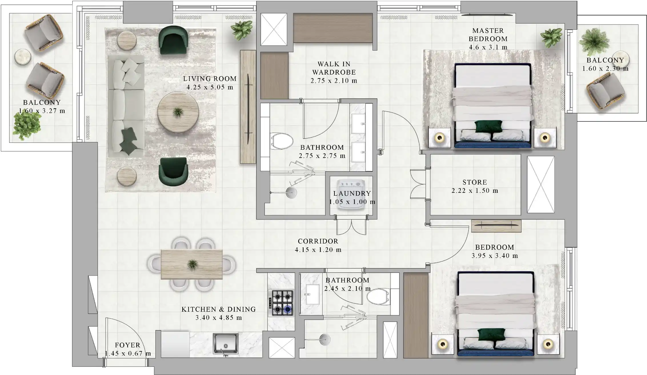 Floor Plans for Emaar Golf Hillside in Dubai